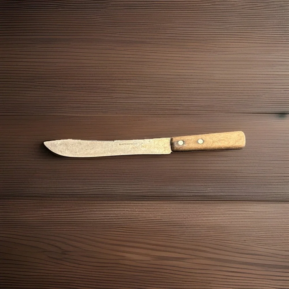 Vintage Ward's Keen Edge Butcher Slicing Knife 8